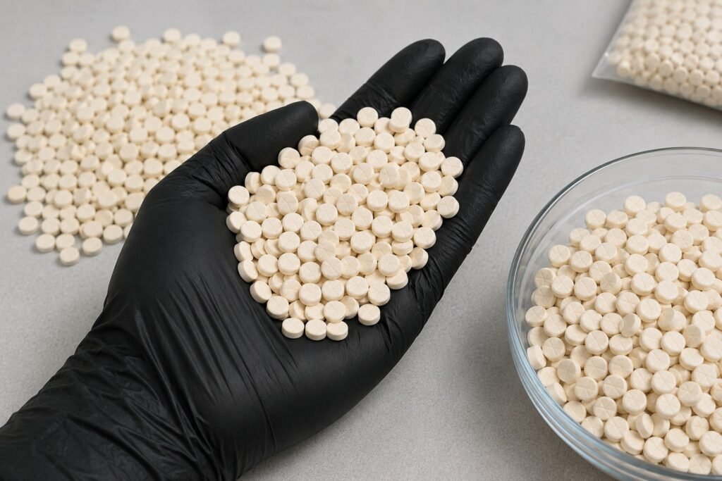 Mephedron Zoll Kontrolle – sichergestellte Mephedron-Sendung beim Hauptzollamt