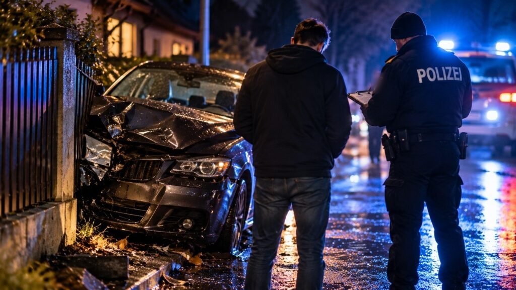 Regress der Haftpflichtversicherung nach Drogenfahrt: Polizist nimmt nachts einen Unfall an einem Gartenzaun auf